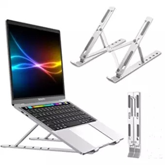 Laptop Stand Adjustable Aluminum Alloy Foldable Stand for 10-17 inch Tablets Notebook Laptop