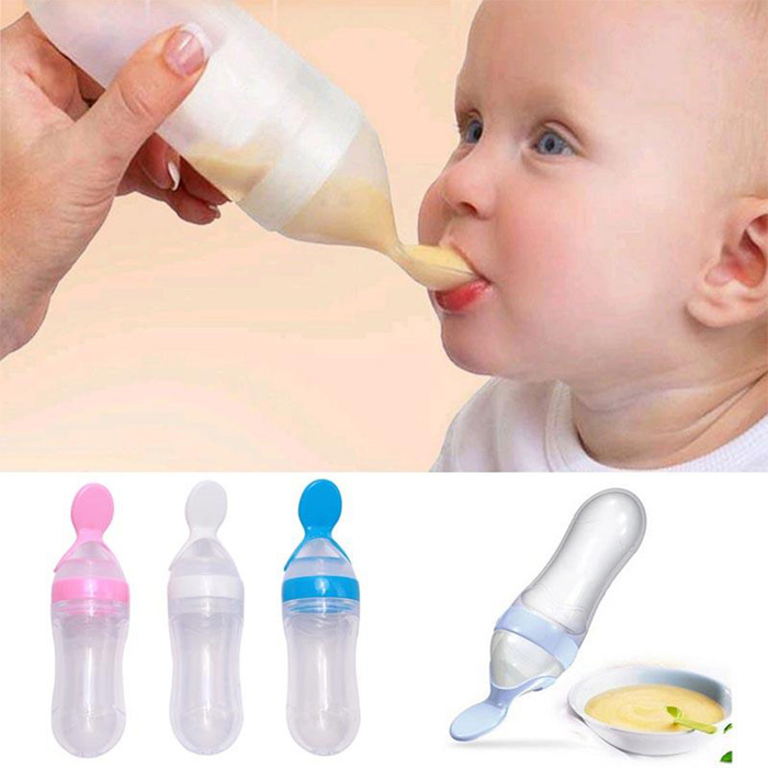 Silicone Baby Food Dispensing Spoon & Feeder