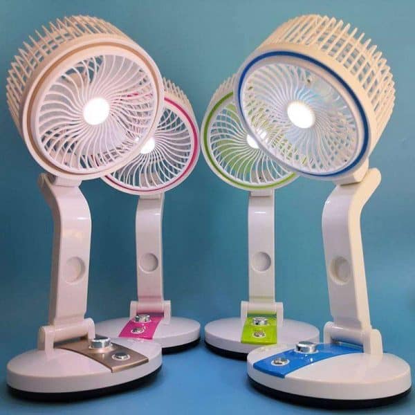 Rechargable Folding Fan Ultra With LED Light