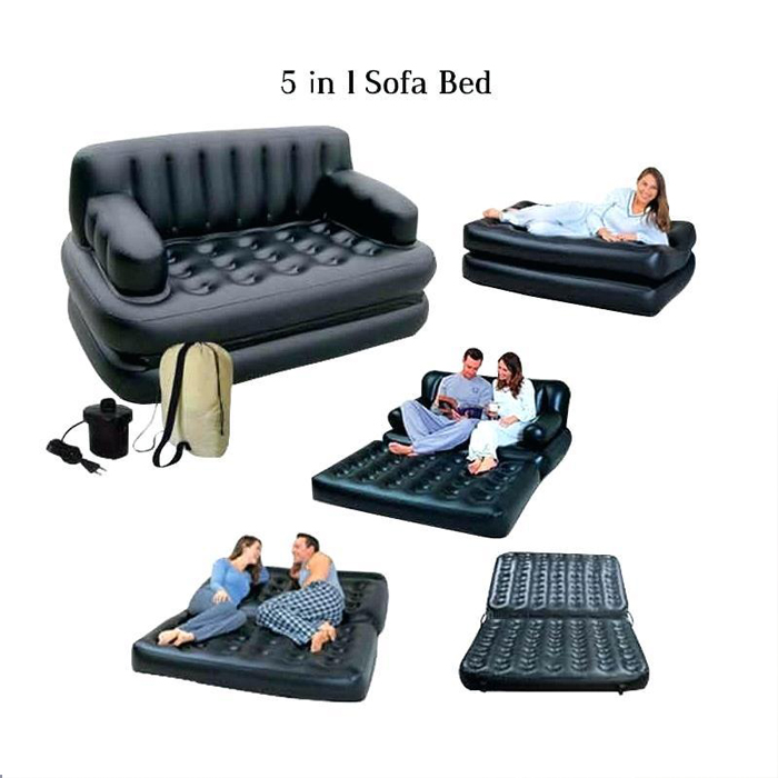 Original 5 In 1 Double Sofa Cum Bed with Free Electric Auto Pumper
