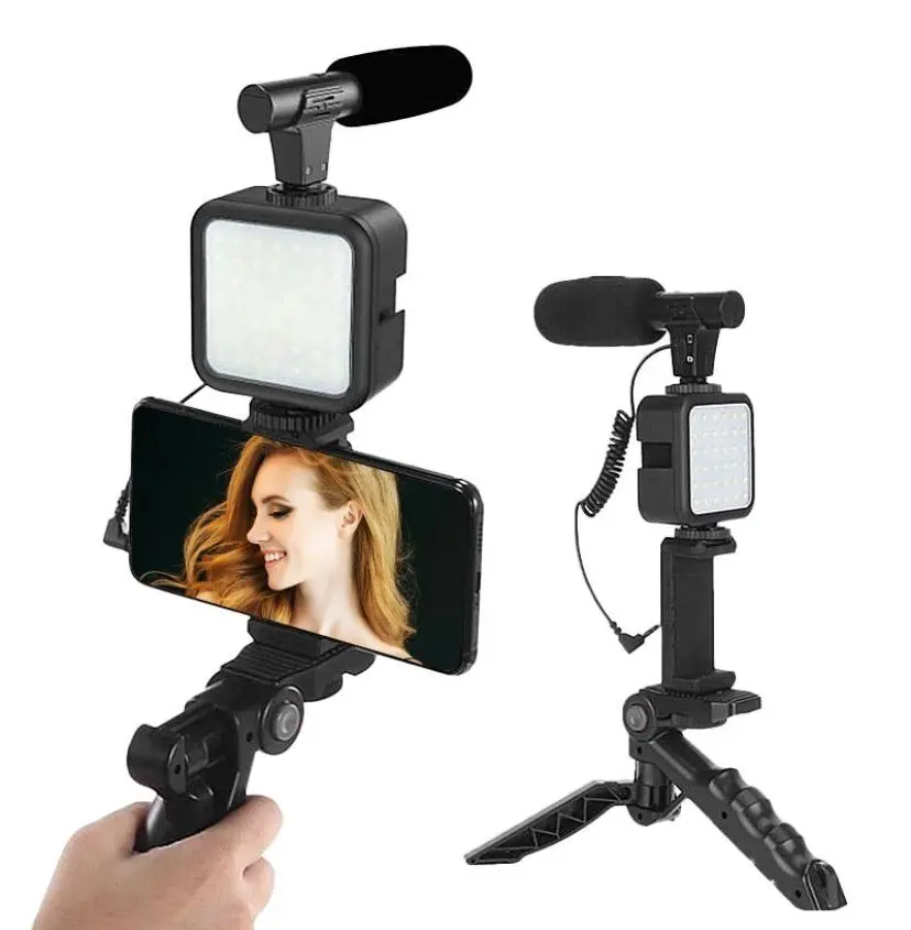 VLOGGING VIDEO MAKING KIT TRIPOT LED MICROPHONE - Product Image 3