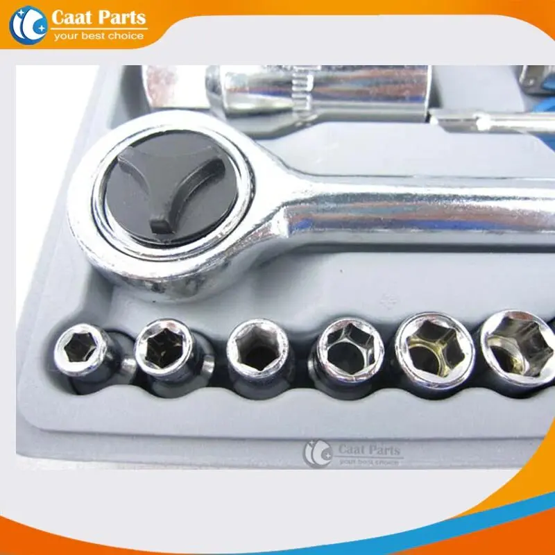 40pcs Automobile Motorcycle Repair Tool Case Precision Socket Wrench Set Sleeve Screwdriver Auto Car Vehicle Repair Kit Tool - Product Image 1