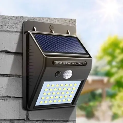 30 LED Motion Sensor Wall Solar Light Waterproof Security Lamp - Product Image 1