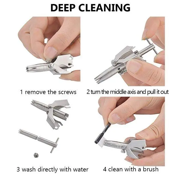 Manual Stainless Steel Washing Nose Trimmer - Product Image 1