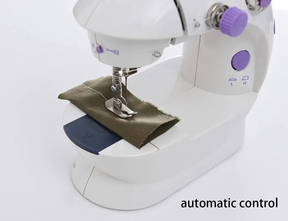 Mini Sewing Machine - Dual Speed Portable Mini Electric Pedal Double Threads Rewind Swing Machine - Product Image 3