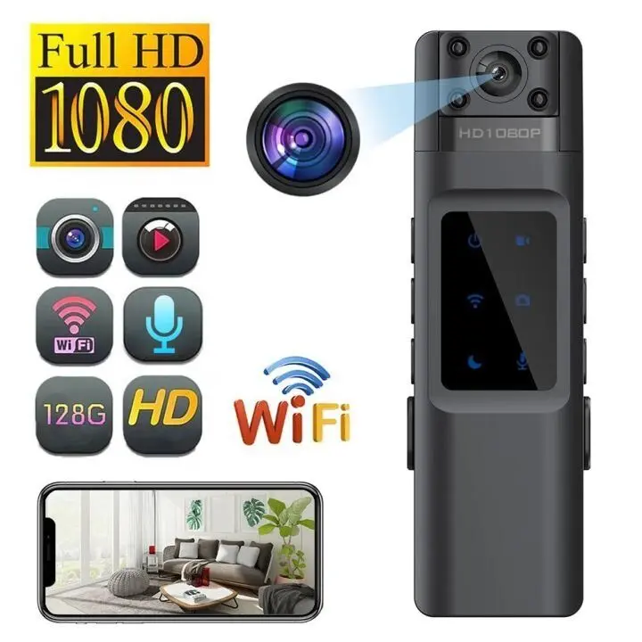 1080P HD Mini Body Camera Recorder Surveillance Cam with and Video, Small Body Mini Camera