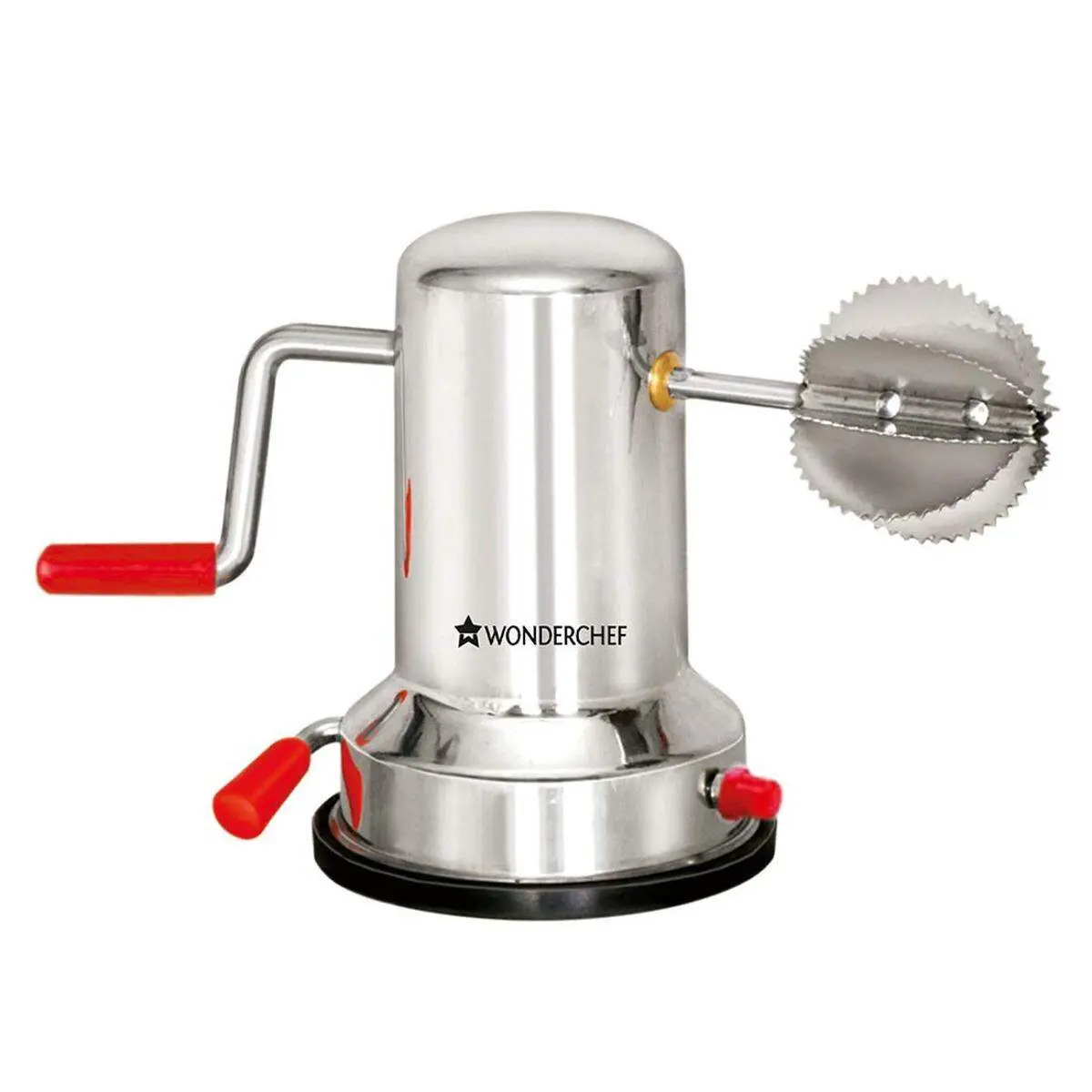 Stainless Steel Coconut Scraper Coconut Scrapper for Kitchen Vacuum Base Coconut Scraper, Silver