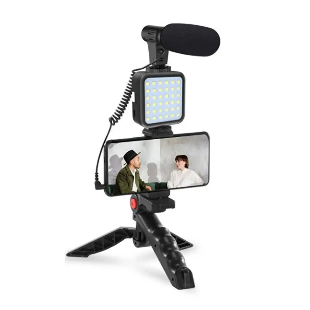 VLOGGING VIDEO MAKING KIT TRIPOT LED MICROPHONE - Product Image 2