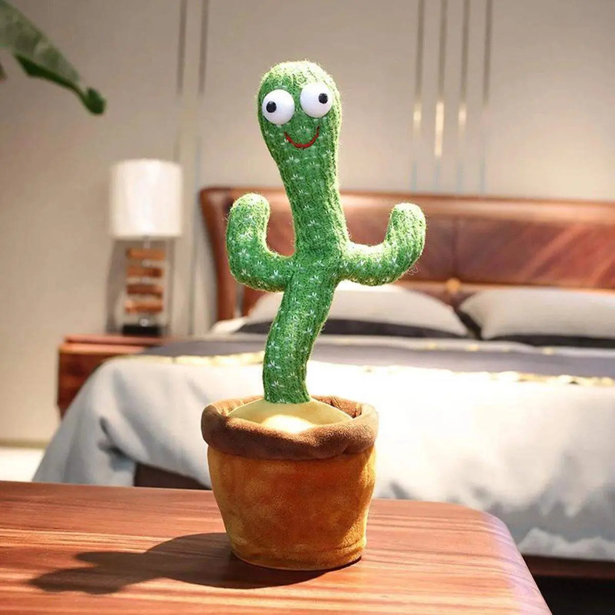 TALKING AND DANCING CACTUS PLUSH TOYS, HOME & OFFICE DECORATION SHOW PIECES (120 SONGS & RECHARGEABLE)