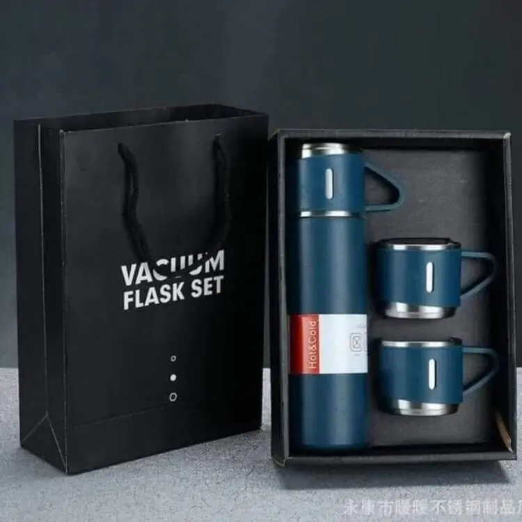 Double-layer Stainless Steel Thermal Coffee Tumbler Business Travel Water Bottle Tea Infuser Bottle With Portable Water Cup-500 Ml