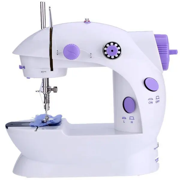 Mini Sewing Machine - Dual Speed Portable Mini Electric Pedal Double Threads Rewind Swing Machine - Product Image 1