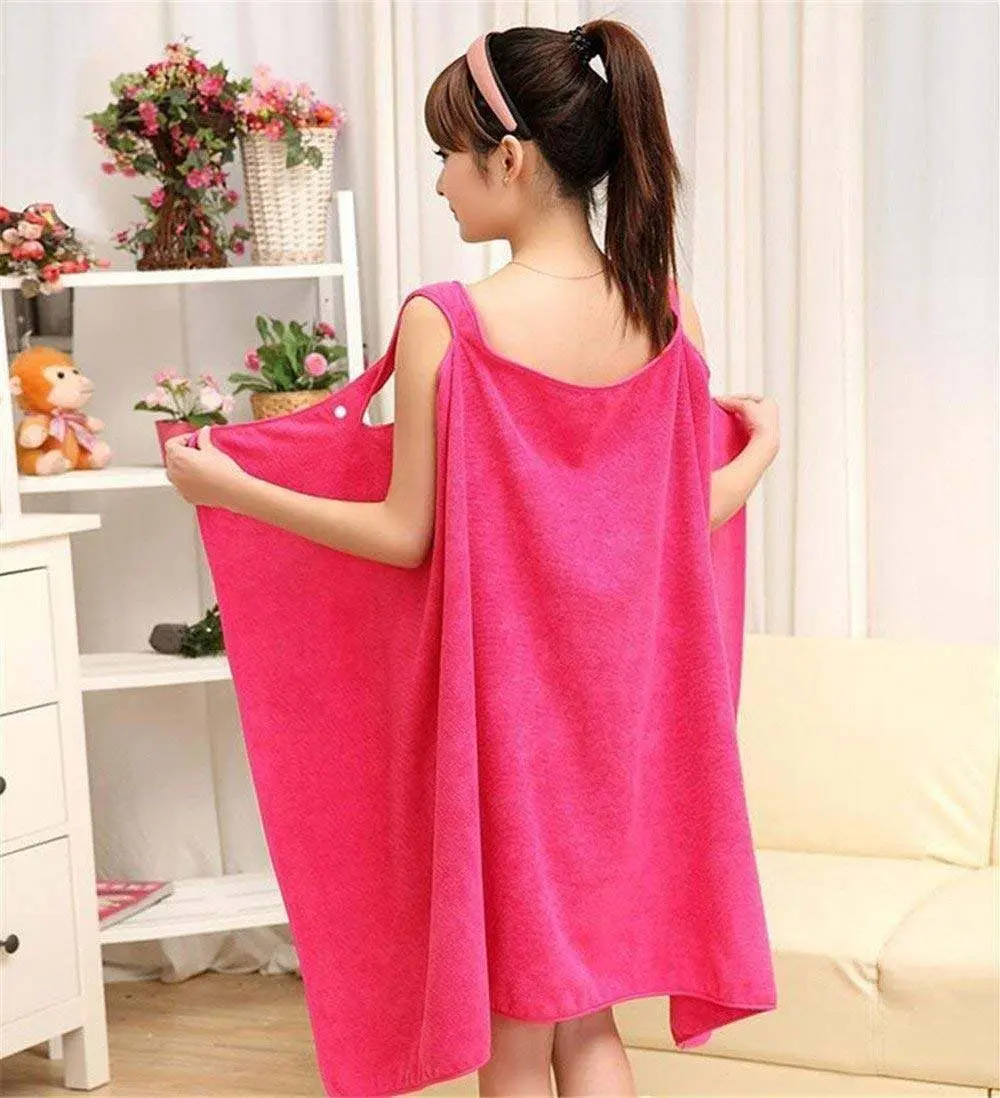 Microfiber Wearable Bath Towel /Bathrobe for Women/Girl - Product Image 3