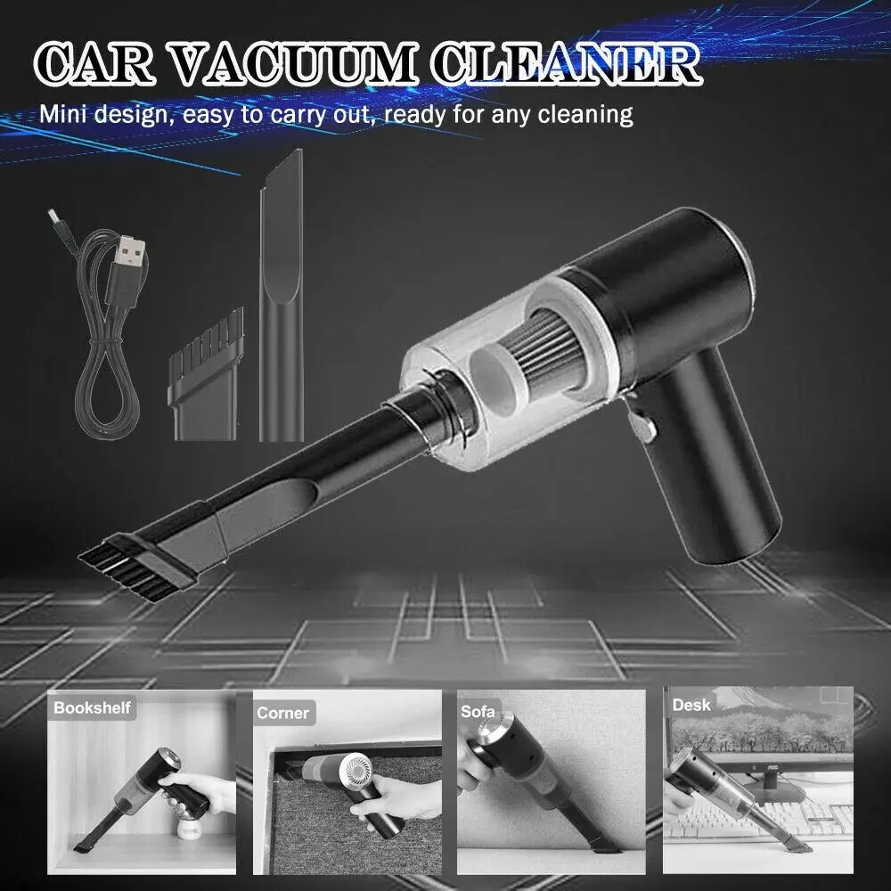 Portable Mini 2 In 1 Vacuum Cleaner For Car & Home - Product Image 2