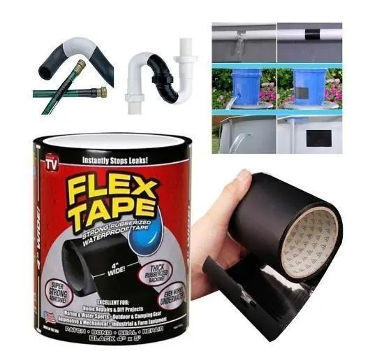 Strong Rubberized Waterproof Flex Tape,Super Adhesive Tape Stop Leakage Seal Tape Silicone Rubber Self Fusing Tape - Product Image 1