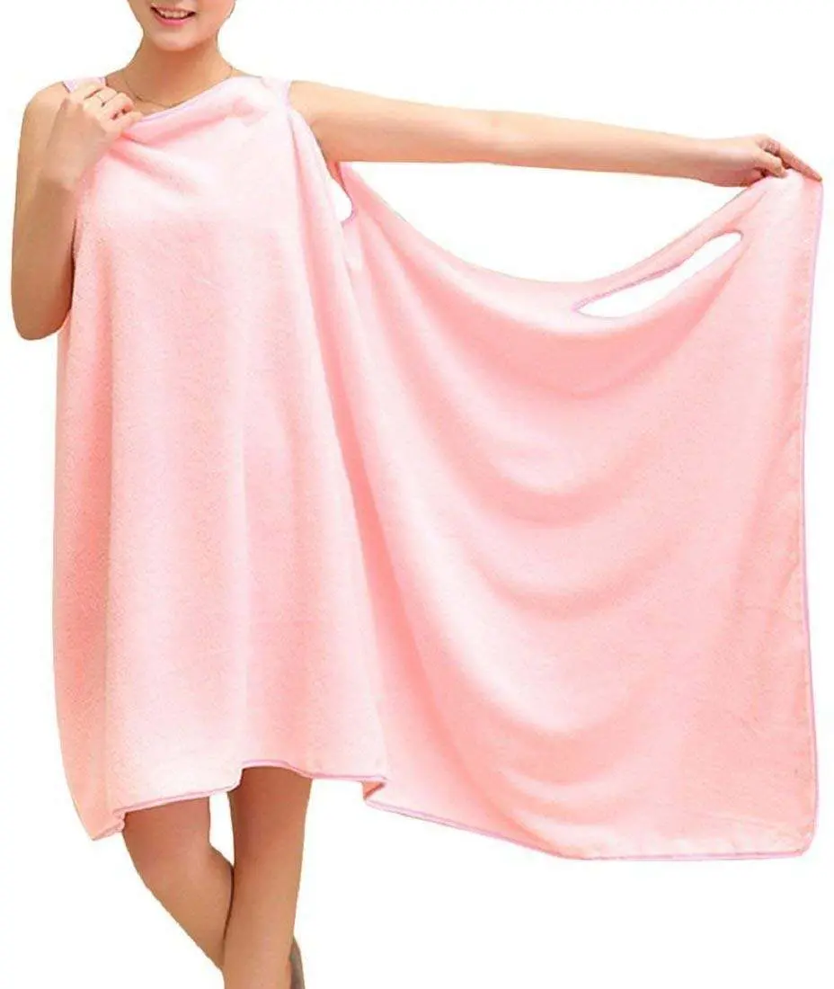 Microfiber Wearable Bath Towel /Bathrobe for Women/Girl