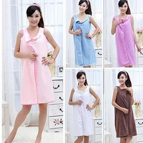 Microfiber Wearable Bath Towel /Bathrobe for Women/Girl - Product Image 2