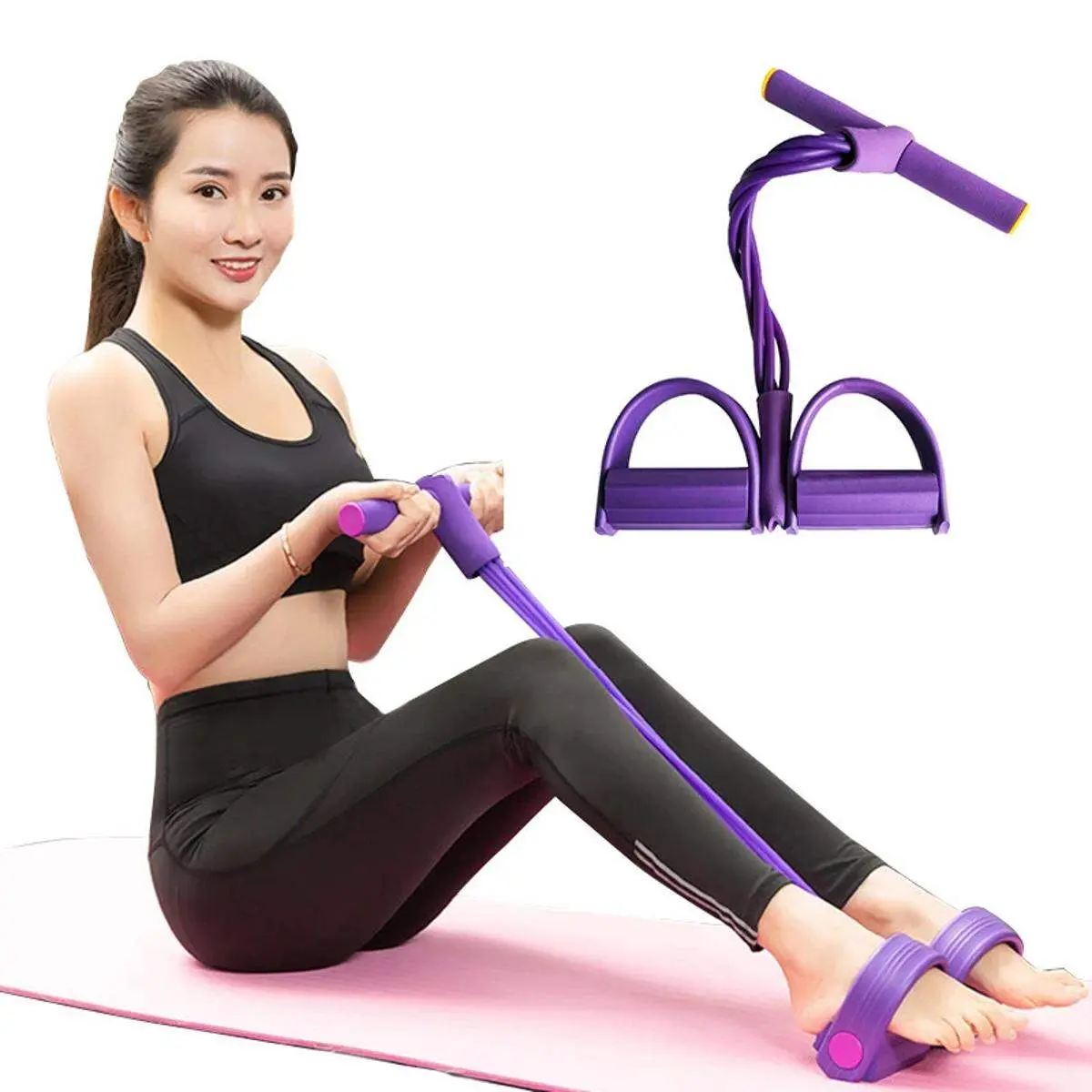 Resistance Bands Sit-Up Weight Loss Fitness Equipment