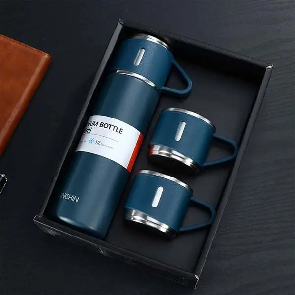 Double-layer Stainless Steel Thermal Coffee Tumbler Business Travel Water Bottle Tea Infuser Bottle With Portable Water Cup-500 Ml - Product Image 4