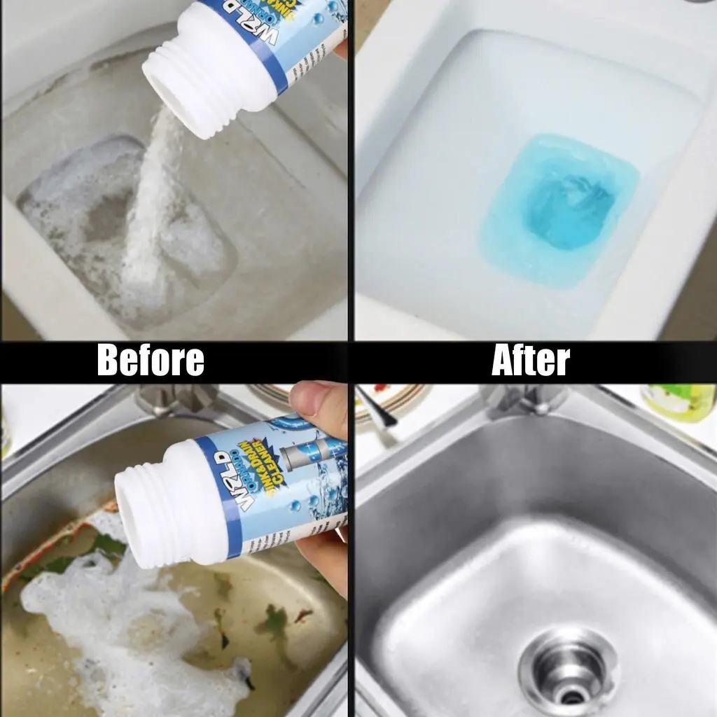 Pipe Drain Cleaner Kitchen Sink Toilet Drain Cleaner Block Unblock Powder Pipeline Clean - Product Image 1