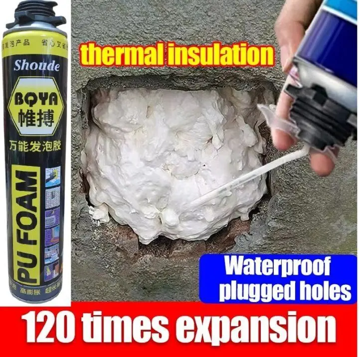 PU Foam Spray 750ml PU Spray Expanding Foam Spray Sealant Expanding Foam Filling Wall Gaps Spray