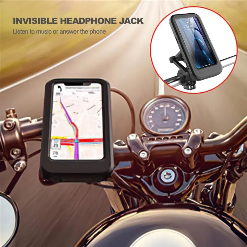 Adjustable Waterproof Motorcycle Bike Phone Holder Case stand motor bicycle Phone Holder