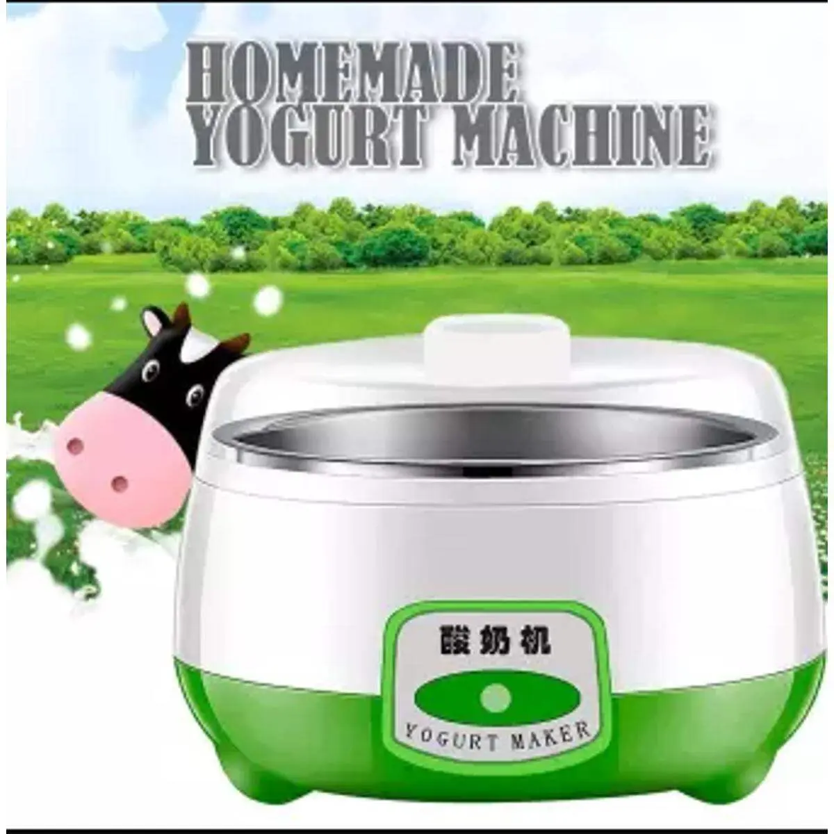Stainless Steel Automatic Yogurt Maker DIY Delicious Yoghurt Container