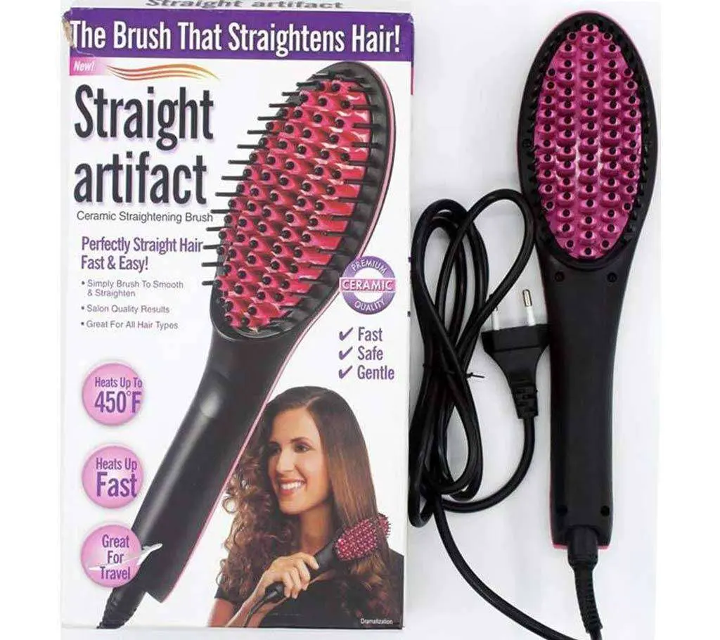 Professional Hair Straightener and Curling Iron Comb Brush - Product Image 4