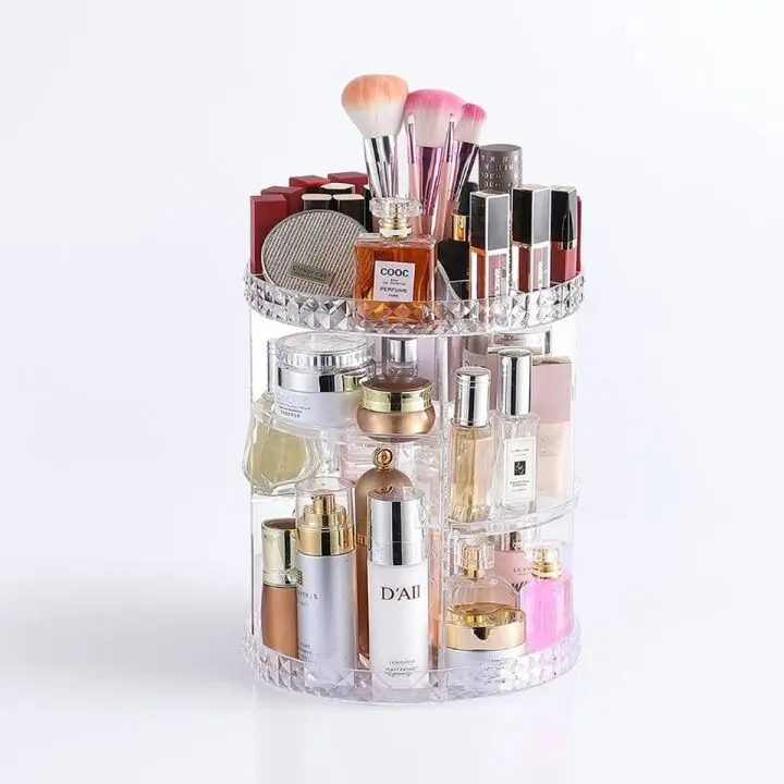 Cosmetics Organizer 360 Degree Diamond Rotatable Cosmetics Storage Box - Product Image 3